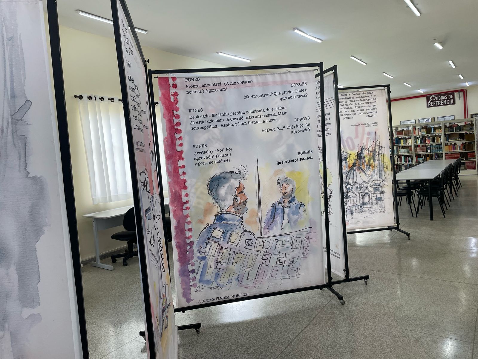 Biblioteca Municipal recebe exposição itinerante em homenagem a Ignácio de Loyola Brandão